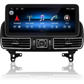 Android 13 12.3" Blue Anti-glared HD Touch Display Screen, 4GB RAM+64GB ROM, Support Carplay, Android Auto, Mirror Link, for Mercedes Benz 2016-2019 GLE GLS Class NTG5.0 Car Radio Screen