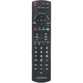 N2QAYB000321 Replace Remote Control fit for Panasonic 2009 LCD Plasma TV TC-26LX14 TC-32LX14 TC-32LX14N TC-42PS14 TC-42PX14 TC-42PX14N TC-50PS14 TC-P42C1N TC-P42PX14 TC-P42S1 TC-P46U1 TC-P50S1 TC-P50U