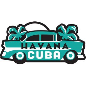Havana Sticker - Weatherproof Vinyl Cuba Souvenir Decal
