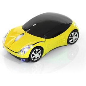 Pomya Mouse، 2.4G ماوس بلوتوث بصري، 1600 نقطة في البوصة لمكتب ألعاب /ME/Windows PC/الكمبيوتر اللوحي، 10 متر، مزود بمساحة تخزين لجهاز الاستقبال (ذهبي)