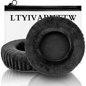 Replacement Ear Pads for Headphones, Compatible with HD668B, SR850s, HARX700, K 240 K240S/K550/K553 Pro/MK2/MK1/K551, ATH-AD1000X, HE-400I, M1060 Headphones Velvet 110mm