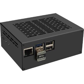 Geekwrom X1100-C1 Metal Case for Raspberry Pi 5 & X1100 2.5" SATA HDD/SSD Shield