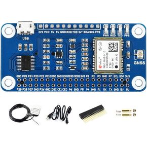 قبعة توقيت Waveshare NEO-M8T GNSS لجهاز استقبال Raspberry Pi متعدد الكواكب يدعم ميزة توقيت القمر الصناعي الواحد