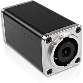 MEIRIYFA NL8MPR Speakon Coupler Connector,8Pin Speakon Female to Female Adapter Speaker Silver-plated Plug Jack Straight Connector for NL8FC, NL8FX, NLT8X, NL8FC, NL8FX