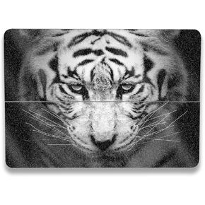 MightySkins Glossy Glitter Skin Compatible with Microsoft Surface Laptop Studio 2 (2023) Full Wrap Kit - Mono Tiger | Protective, Durable High-Gloss Glitter Finish | Easy to Apply | Made in The USA