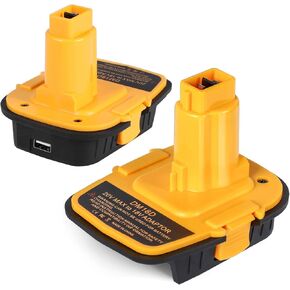 USB Battery Adapter for Craftsman C3 19.2V Cordless Tools, Converter for DeWalt 20V MAX and for Milwaukee M18 18V Lithium Battery to for Craftsman 19.2 Volt Lithium Ion Battery Adaptor, 5V 2A USB Port