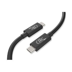 كابل USB 4.0 Gen3 x 2 Type C، نقل بيانات فائق السرعة 40 جيجابت في الثانية، فيديو 4K / 8K، كابل USB C، شاحن، EPR 240W Ultra Fast Charging، iPhone 15، Samsung، ROG، Thunderbolt 4. أسود، 1 متر