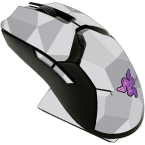 MightySkins Skin Compatible with Razer Viper Ultimate - Gray Polygon | Protective, Durable, and Unique Vinyl Decal wrap Cover | Easy to Apply, Remove, and Change Styles | Made in The USA