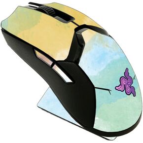 MightySkins Skin Compatible with Razer Viper Ultimate - Watercolor White | Protective, Durable, and Unique Vinyl Decal wrap Cover | Easy to Apply, Remove, and Change Styles | Made in The USA
