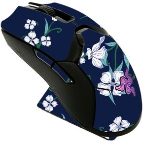 MightySkins Skin Compatible with Razer Viper Ultimate - White Freesia | Protective, Durable, and Unique Vinyl Decal wrap Cover | Easy to Apply, Remove, and Change Styles | Made in The USA