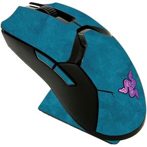 MightySkins Skin Compatible with Razer Viper Ultimate - Blue Strokes | Protective, Durable, and Unique Vinyl Decal wrap Cover | Easy to Apply, Remove, and Change Styles | Made in The USA
