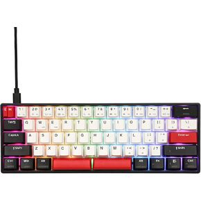 لوحة مفاتيح ميكانيكية سلكية SKYLOONG GK61 PRO بنسبة 60%، قابلة للبرمجة QMK/VIA، حشية دائرية، لوحة مفاتيح مخصصة قابلة للتبديل السريع مع شريط مسافة منفصل، إضاءة خلفية RGB، غطاء مفاتيح PBT لـ Win/Mac (مفتاح KTT باللون الأزرق الوردي) in Kuwait