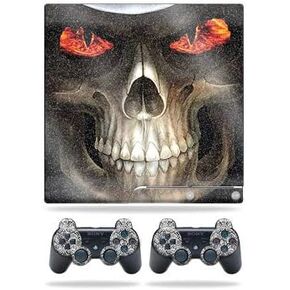 غلاف MightySkins اللامع لجهاز Sony Playstation 3 Slim Console - Evil Reaper | لمسة نهائية لامعة واقية ومتينة شديدة اللمعان | سهل التطبيق والإزالة وتغيير الأنماط | صنع في الولايات المتحدة الأمريكية