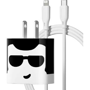KOSTA 30W Fast Charger [MFi Certified] Dual USB Charger Adapter with 5ft USB-C to Lightning Cord Cable Compatible with i.Pad, i.Phone 14 13 12 11 Pro Max(Color: Exotic)