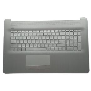 Replacement for HP Pavilion17BY 17-by 17CA 17-CA Laptop Upper Case Palmrest Keyboard with Backlit Touchpad 2020 Year Assembly Part L92784-001 6070B1714503 Silver