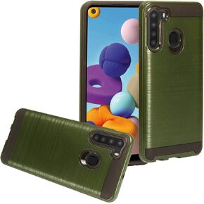 for Samsung Galaxy A21 (SM-A215) - Phone Case w/Belt Clip Holster - CV1 Black