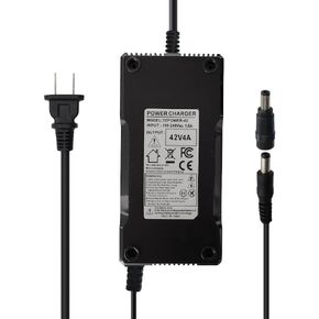 Abakoo 42V 4A Battery Charger Adapter for 36V Lithium Li-ion Battery Pack with DC 5.5 x 2.5mm/5.5 x 2.1mm Plug