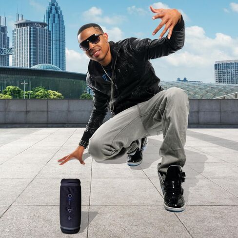 Morpheus 360 Bluetooth Speakers, Built-in Microphone, Loud with Bass, Outdoor Speakers Bluetooth, 10 Hour Play Time, 360 Surround Sound, IPX6 Water Resistant - BT5850BLK in Saudi Arabia