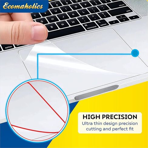 (2 Pcs) Ecomaholics Laptop Touch pad protector cover for HP OMEN 15 (15-ek0000, ek1000) 15.6 inch Laptop, Transparent Track pad protector skin film scratch resistance anti fingerprint in Saudi Arabia
