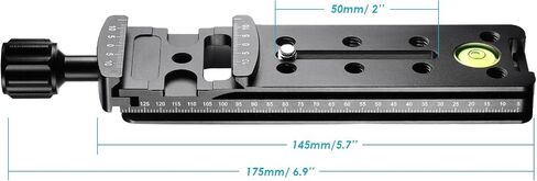 Neewer 140mm المهنية السكك الحديدية العقدية الشريحة المعدنية الإفراج السريع المشبك للكاميرا in Saudi Arabia