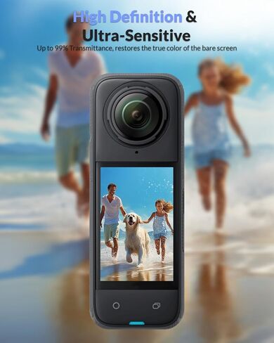 JZW-Shop Silicone Desktop Mount with Screen Protector for Insta 360 X4, Non-Slip Insta 360 X4 Stand Base, Tempered Glass Screen Protector for Insta 360 X4 Accessories, 9H Hardness, Scratch Resistant in Kuwait