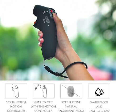 غطاء واقٍ لجهاز التحكم في الحركة DJI FPV مع حبل يدوي، حافظة تحكم عن بعد من السيليكون وملحقات مجموعة الطائرة بدون طيار in Kuwait