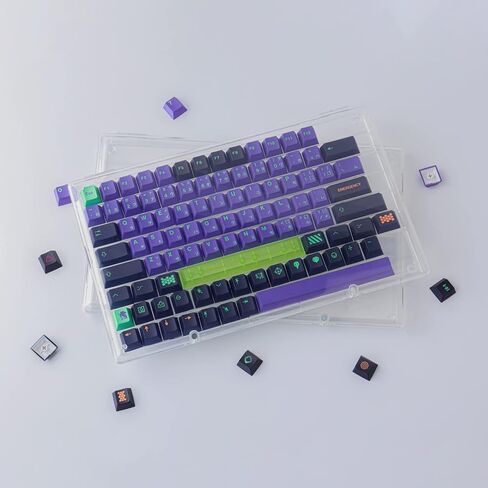 JOMKIZ Keycap Storage Box ABS Material New Upgraded High Transparent Full 104 Key Box for XDA Cherry SA OEM CSA Mechanical Keyboard Keycaps(Keycap Storage Box Only) in Saudi Arabia