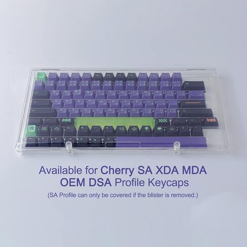 JOMKIZ Keycap Storage Box ABS Material New Upgraded High Transparent Full 104 Key Box for XDA Cherry SA OEM CSA Mechanical Keyboard Keycaps(Keycap Storage Box Only) in Saudi Arabia