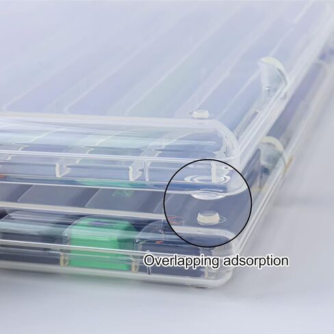 JOMKIZ Keycap Storage Box ABS Material New Upgraded High Transparent Full 104 Key Box for XDA Cherry SA OEM CSA Mechanical Keyboard Keycaps(Keycap Storage Box Only) in Saudi Arabia