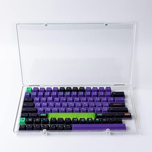 JOMKIZ Keycap Storage Box ABS Material New Upgraded High Transparent Full 104 Key Box for XDA Cherry SA OEM CSA Mechanical Keyboard Keycaps(Keycap Storage Box Only) in Saudi Arabia