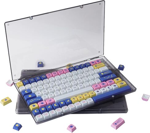 JOMKIZ Keycap صندوق تخزين مادة ABS جديد مطور عالي الشفافية كامل 104 صندوق مفاتيح لـ XDA Cherry SA OEM CSA أغطية مفاتيح لوحة المفاتيح الميكانيكية (صندوق تخزين Keycap فقط) in Kuwait
