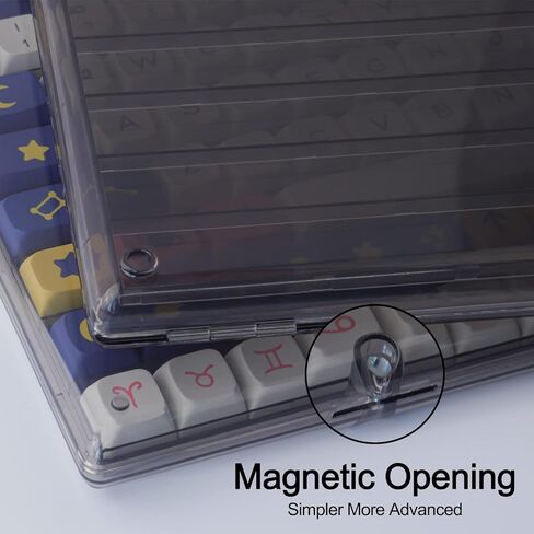 JOMKIZ Keycap صندوق تخزين مادة ABS جديد مطور عالي الشفافية كامل 104 صندوق مفاتيح لـ XDA Cherry SA OEM CSA أغطية مفاتيح لوحة المفاتيح الميكانيكية (صندوق تخزين Keycap فقط) in Kuwait