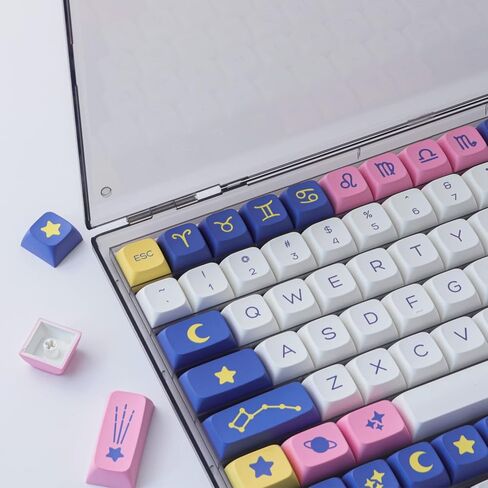 JOMKIZ Keycap صندوق تخزين مادة ABS جديد مطور عالي الشفافية كامل 104 صندوق مفاتيح لـ XDA Cherry SA OEM CSA أغطية مفاتيح لوحة المفاتيح الميكانيكية (صندوق تخزين Keycap فقط) in Kuwait