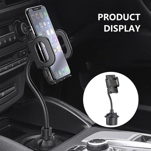 1 PC Car Navigation Holder, Air-Conditioning Outlet Dashboard Multi-Function Cup Holder Mobile Phone Holder, Practical Accessories for Automobiles, Suitable for Most Car Models (Black) in Saudi Arabia