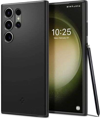 Spigen Thin Fit Designed for Galaxy S23 Ultra Case (2023) [Military-Grade Protection] - Abyss Green in Saudi Arabia