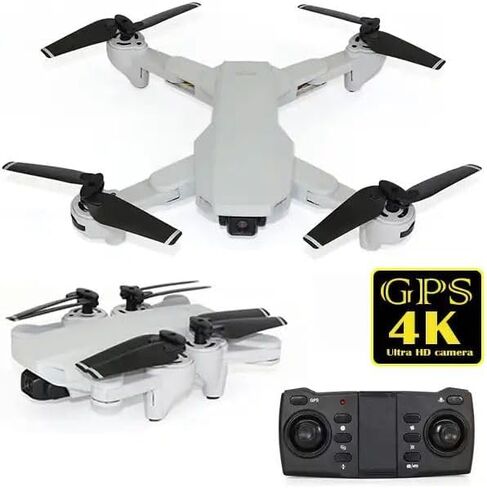 طائرات بدون طيار RC كوادكوبتر مع كاميرا 1080P HD قابلة للطي S19 بدون طيار للبالغين المبتدئين طائرة هليكوبتر صغيرة داخلية مع تحوم تلقائي - هدايا عيد ميلاد رائعة، رمادي in Saudi Arabia
