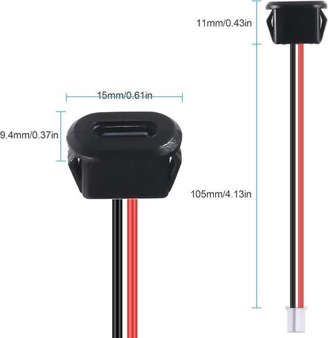 15 قطعة من النوع C USB C أنثى الهيكل 2 دبوس نوع C أنثى موصل مقبس جاك مقاوم للماء منفذ شحن أنثى مع مشبك بطاقة 3A USB-C شاحن التوصيل المقبس in Kuwait