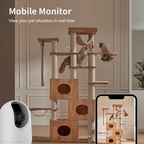 AONBOY WiFi Home Security Camera，Indoor Security Camera, Wi-Fi Home Security Pet Camera for Dog or Cat, Motion Detection & Tracking, Night Vision, 2-Way Audio in Saudi Arabia