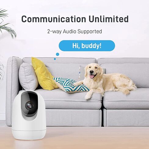 AONBOY WiFi Home Security Camera，Indoor Security Camera, Wi-Fi Home Security Pet Camera for Dog or Cat, Motion Detection & Tracking, Night Vision, 2-Way Audio in Saudi Arabia