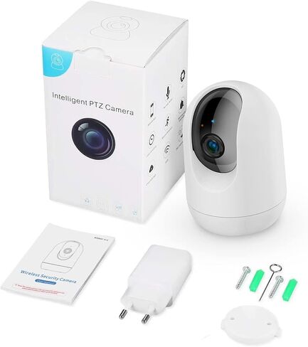 AONBOY WiFi Home Security Camera，Indoor Security Camera, Wi-Fi Home Security Pet Camera for Dog or Cat, Motion Detection & Tracking, Night Vision, 2-Way Audio in Saudi Arabia