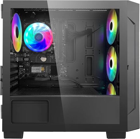 Artist Gaming Desktop - AMD Ryzen 5 5600G 6 core 3.9GHz - 16GB DDR4 3200MHz -1TB PCIe NVMe SSD- Windows 11 Pro- WiFi &Bluetooth, HDMI -Gaming PC (Black) in Saudi Arabia