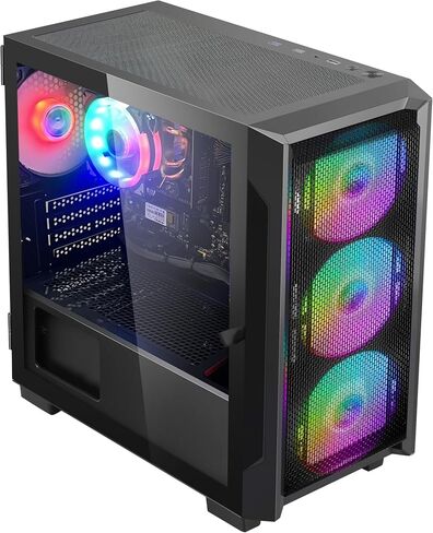 Artist Gaming Desktop - AMD Ryzen 5 5600G 6 core 3.9GHz - 16GB DDR4 3200MHz -1TB PCIe NVMe SSD- Windows 11 Pro- WiFi &Bluetooth, HDMI -Gaming PC (Black) in Saudi Arabia