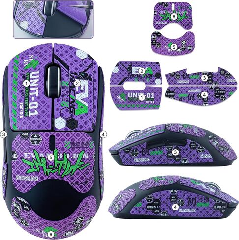 شريط قبضة JOMKIZ Mouse المضاد للانزلاق مناسب لجلد فأرة الألعاب اللاسلكية Logitech G PRO X Superlight، مقاوم للعرق، سهل الاستخدام، تصميم ذاتي اللصق، مجموعة ترقية الفئران الاحترافية in Kuwait