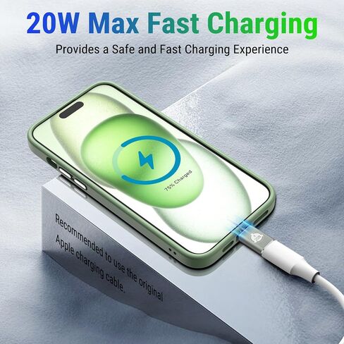 محول TiMOVO 20 وات USB C إلى Lightn-ing مع حامل مضاد للفقد، محول شحن سريع من أنثى إلى ذكر، حزمة من 2 محول Lightn-ing متوافق مع iPhone 14/13/12/11، مستقيم، رمادي فاتح أخضر in Saudi Arabia