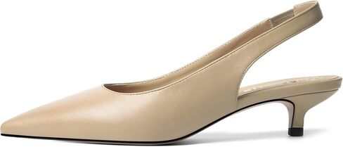 Womens Cute Slip On Matte Dating Pointed Toe Slingback Kitten Low Heel Pumps Shoes 1.5 Inch in Saudi Arabia