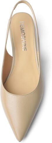 Womens Cute Slip On Matte Dating Pointed Toe Slingback Kitten Low Heel Pumps Shoes 1.5 Inch in Saudi Arabia