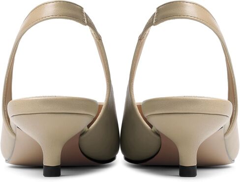 Womens Cute Slip On Matte Dating Pointed Toe Slingback Kitten Low Heel Pumps Shoes 1.5 Inch in Saudi Arabia