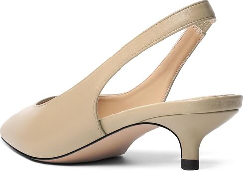 Womens Cute Slip On Matte Dating Pointed Toe Slingback Kitten Low Heel Pumps Shoes 1.5 Inch in Saudi Arabia