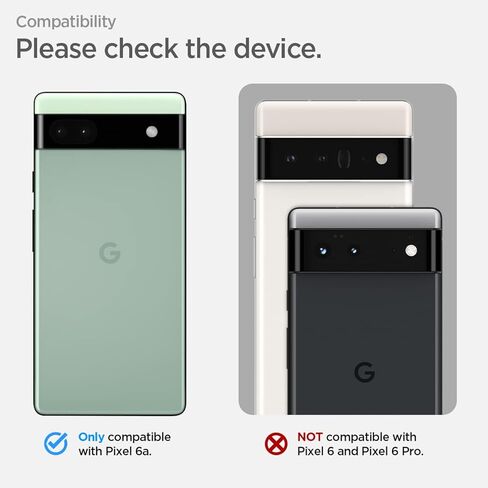 Spigen Thin Fit Case Compatible with Google Pixel 6a, Black in Saudi Arabia