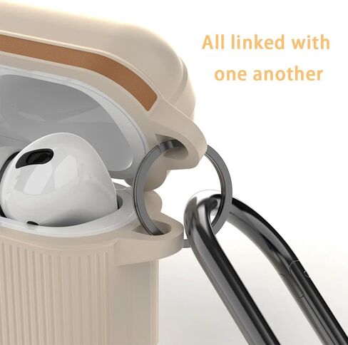 Case for AirPods Pro 2, Soft Silicone 3D Cool Fashionable Suitcase Design Shockproof AirPods Charging Case with Metal Keychain for Men Women Kids Teens Boys Girls (White,pro2) in Saudi Arabia